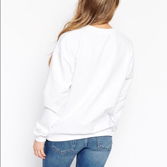 Coffee Romance Comfy White Sweatshirt - Picture 3 of 4